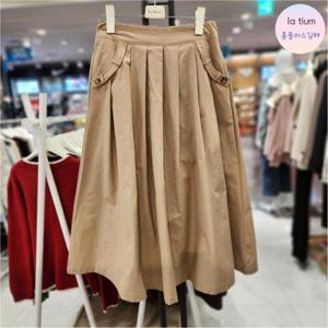 라티움 HC03 여성 편하고 핏예쁜 뒤밴딩주름 옆지퍼 플레어 스커트 L45 P3SK03 12