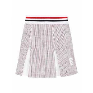 [THOM BROWNE] 라프리마 여성 니 Length 미디 미니 박스 플리츠 스커트 FJK117AJ0144960 화이트 /8