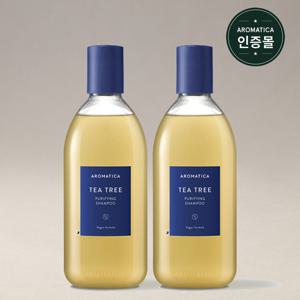 [지성두피/쿨링/탈모기능성] 아로마티카 티트리 퓨리파잉 샴푸 400ml 2개
