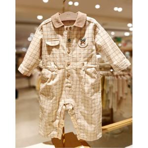 (밍크뮤10) 25년가을 겨울신상(BE)로미코듀로이 체크 점프슈트HK (35A1542001)