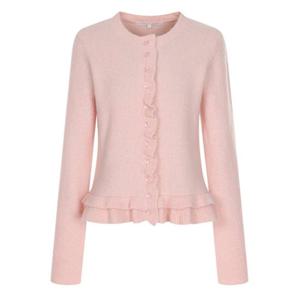 [올리브데올리브]에리 밑단 프릴 니트 가디건 OK5WDA77