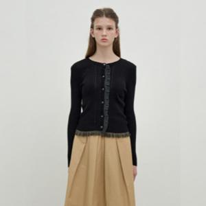 [올리브데올리브]오간자 프릴 포인트 가디건(OK5AD826-GB)