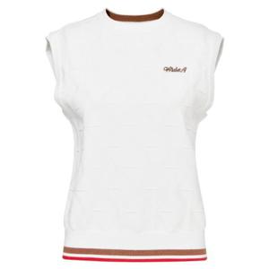 [와이드앵글]여성 CO 전판 패턴 라운드 베스트 WWU25K53W3