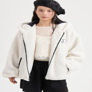 [럭키슈에뜨]페이크 퍼 후드점퍼 LQOAW25200