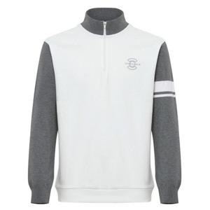 [와이드앵글]남성 TO 스웨터 소매 쿼터집업 티셔츠 Off White(WMW25232W3)