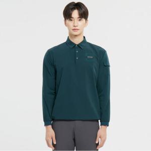 [와이드앵글]남성 TO 소프트 우븐 폴로 윈드셔츠 Dark Green(WMU25212G9)