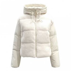 [페이지플린]후드 페이크 퍼 배색 숏 패딩 점퍼 F5DPD005