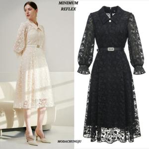 [미니멈]MD 카라넥 플라워 레이스 원피스 MD MYAAWO2080_CJ