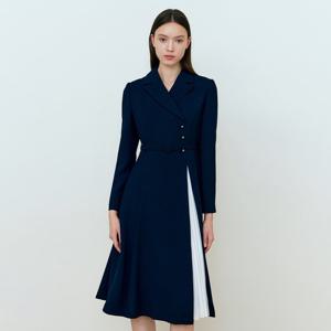 [TAG 429000원][케네스레이디] 포티브 히든 배색 원피스 EVWOPQB970