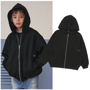 블루테일2 AAA1JP01BK 주니어 남아 여아 블랙 와플 후드집업 점퍼 고학년 2026년 봄상품