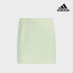 아디다스골프 여성 삼선 스커트 라임 HA0194
