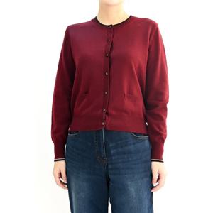 [비꼴리끄(여성)]꽃 자수 기본 가디건 B234KC1010