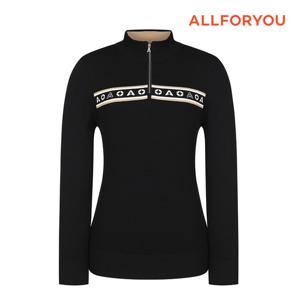 [올포유] 여성 로고 포인트 반집업 니트 AWSHM8191-199