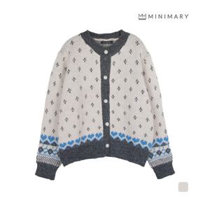 [미니마리]블링패턴배색가디건 (MMA4CD17)