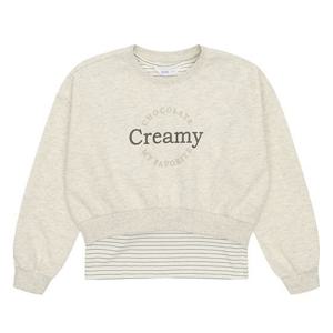 [소이]여아 레이어드 레터링 크롭 맨투맨 티셔츠 23F0753_OT