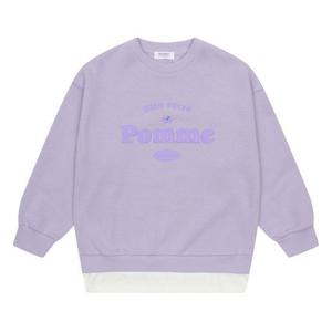 [에꼴리에]여아 기모 미니 애플 레이어드 맨투맨 티셔츠 21D0453_VI