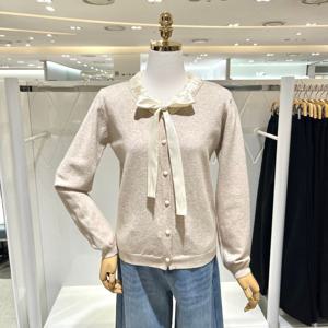 [밸리걸] 리본넥 니트 가디건 488219