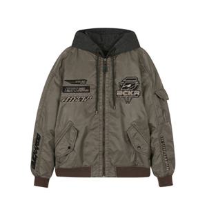 [버커루]남성 피그먼트 후드탈착 나일론 패딩 점퍼 B234JP320P