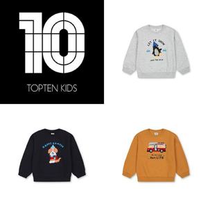 [탑텐키즈]MKF4TR3101 공용) 노이신 플리스 더블시퀸 스웨트셔츠