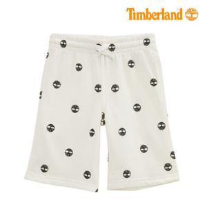 [팀버랜드키즈] 허리 벤딩 잔 로고 프린트 반바지(TLSDC03F_100