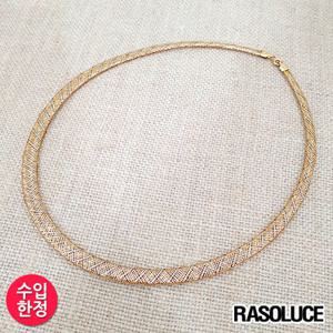 라쏠루체 14K 이태리 콤비 스네이크 체인 목걸이