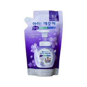 아이 깨끗해 핸드 솝 항균 폼 리필 200ml 블루밍 퍼플 손 비누 소프 거품 청결 세정제