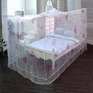 러브 하트 사각 모기장 침대 모기장 캠핑 방충망 대형