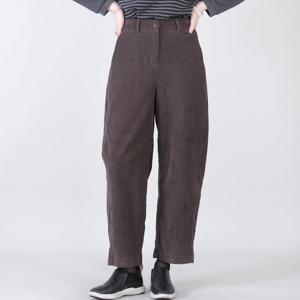 애비뉴투지 엄마옷 기모 골덴 스판 허리밴딩 가을 겨울 커브드 팬츠 P01638