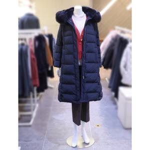 [아르테] 여성 탈부착 폭스퍼 후드 구스 롱패딩 점퍼 DPDPDH100