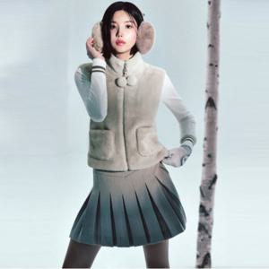 [와이드앵글]여성 CO 울라이크 플리츠 큐롯 Beige(WWW25Q52E2)