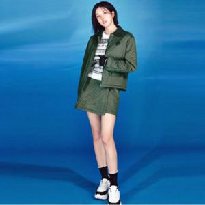 [와이드앵글]여성 CO 랩 스커트형 퀼팅 하프팬츠 Khaki(WWW25351K7)