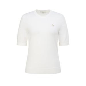 헤지스 여성 26SS 클래식 반팔 풀오버 화이트 HSSW6BC22WT