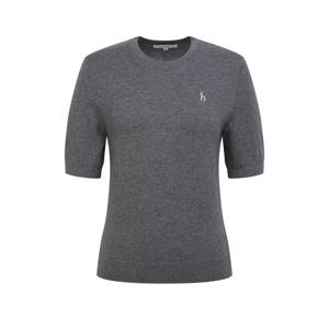 헤지스 여성 26SS 클래식 반팔 풀오버 차콜그레이 HSSW6BC22CG