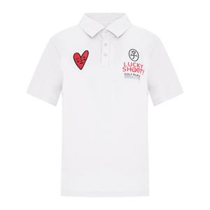 [까스텔바작] 남성 앞판 그래픽 원포인트 티셔츠_BGDMTS204WH