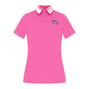 [까스텔바작] 여성 레터링 카라 티셔츠_BGDMTS702PI