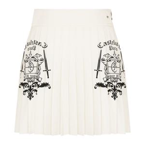 [까스텔바작] 여성 캡슐라인 원포인트 스커트_BGDMCU802WH