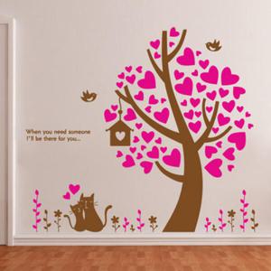 아트박스/꾸밈 ij167-사랑이 넘치는 하트트리_그래픽스티커