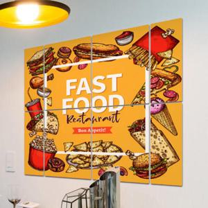 아트박스/꾸밈 cb881-멀티액자_패스트푸드레스토랑
