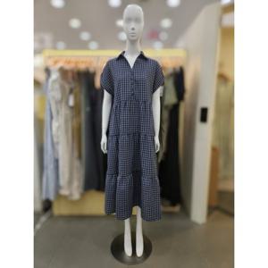 [플라스틱아일랜드]에이라인 체크 원피스 PR7XB0O7_DJ