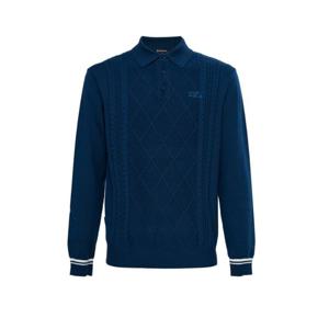 [와이드앵글]남성 CO 노르딕 케이블 폴로 스웨터 M WMU25K71TB