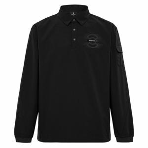 [와이드앵글]남성 TO 소프트 우븐 폴로 윈드셔츠 Black(WMU25212Z1)