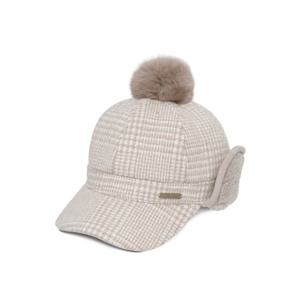 [와이드앵글]여성 CO 체크패턴 숏 이어캡 WWW25C11E6