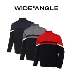 [와이드앵글]VA 컬러블럭 반집업 방풍 풀오버 M WMW23K91