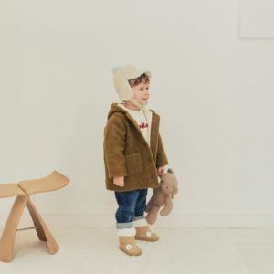 [밍크뮤]밍크뮤 봉봉 부클 후드 코트(모 혼방)_OL (33C1510101)