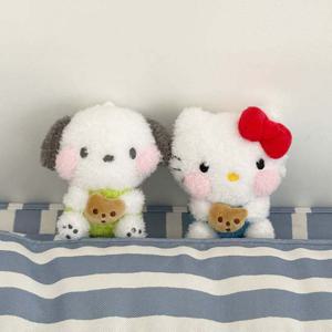 산리오 키티 헬로키티 포차코 발그레 볼빵빵 인형 키링 (정품 굿즈 포챠코 귀여운 가방에다는 열쇠고리)