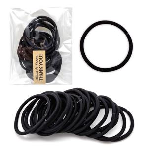 고무줄밴드 04 무매듭 검정 고무줄 머리끈 헤어밴드 블랙 20종