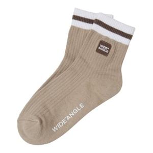 [와이드앵글]여성 CO 컬러 블록 미들 삭스 WWU25S02E2