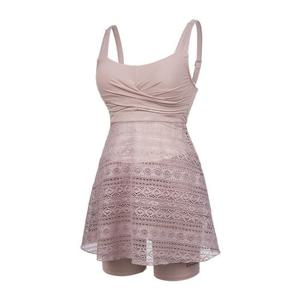 [레노마수영복]여성 펀칭레이스 모노키니 브라운 RN-LS2E315-BR