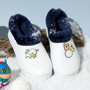 눈덩이 짱구 털실내화 겨울 만능화 국내생산 실내화