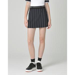 헤지스 골프 여성 25FW 네이비 여성 핀스트라이프 큐롯 팬츠 HWPA5C511N3